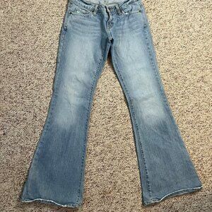 VINTAGE AEROPOSTALE JUNIORS WOMEN SUPER FLARE JEANS